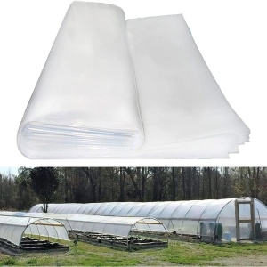 Folie solar 6,5 m x 10 m, groasa, rezistenta UV, transparenta, alba