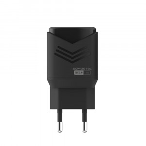 Incarcator retea SMS-A33, Quick Charge3.0, Putere 18W, plus cablu Lightning, negru