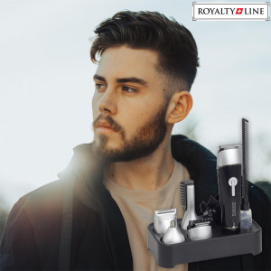 Kit de tuns si ingrijire pentru par, rezistent la apa, 5 in 1, Royalty Line