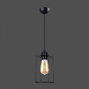 Lustra Silindir, Squid Lighting, Negru, 16x117 cm