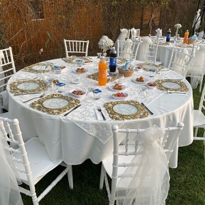 Masa evenimente, MDF natur, picioare metalice pliabile, 160 cm (8-10 persoane), Ramo - Img 4