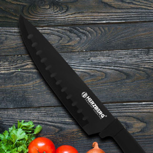 Set cutite, 8 bucati Herzberg HG- MSN8BLK