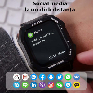 Smartwatch Efour Tech C16, verde