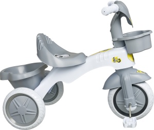 Bicicleta copii Kitty cu 3 roti, gri