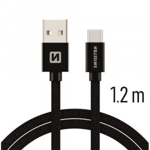 Cablu date incarcare USB la Type-C, 1.2 metri, Swissten