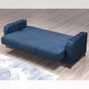 Canapea extensibila Verona, Pandia Home,lemn, albastru