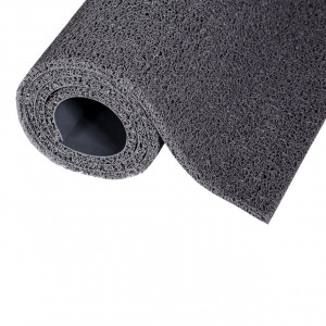 Covor artificial spaghetti gri, exterior, 1m x 15m lungime