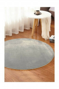 Covor cu print digital 3D HMFPUFY, 100x100cm rotund, poliester 100%, spate antiderapant