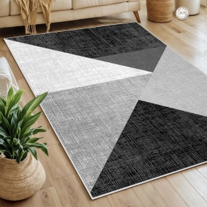 Covor multicolor Phell, 80 x 150 cm, poliester, lavabil, antiderapant
