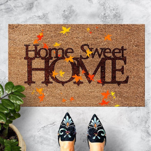 Covoras intrare dreptunghiular Sweet Home Fall, 40x60cm