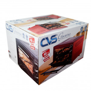 Cuptor electric Gourmet 40 litri, rosu, 1420W, termostat reglabil