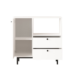 Dulap bucatarie Dona, 88X35,5X85 cm, culoare alb
