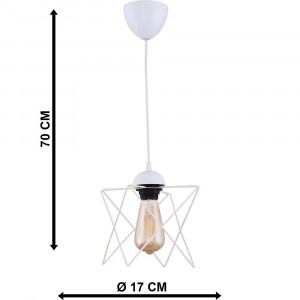 Lustra Luxe Lighting Zig-Zag, 20W, alba