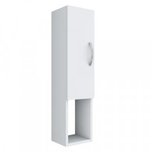 Raft pentru perete cu 3 spatii de depozitare,alb ,22.1x18.5x90cm,Bolleli
