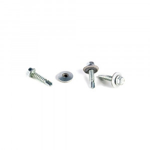 Set 1 panou gard zincat si 2 stalpi metalici rectangulari, Lungime 2.5m, Inaltime 1.2m