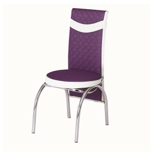 Set 6 scaune Exclusive, mov cu picioare cromate