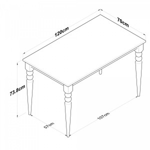 Set Masa cu 4 scaune pt bucaterie,living , alb cu stejar