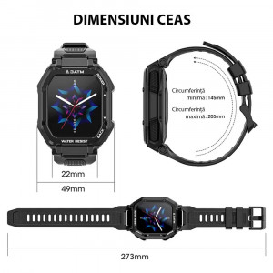 Smartwatch Efour Tech C16, verde