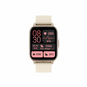 Smartwatch Efour Tech FW02, auriu