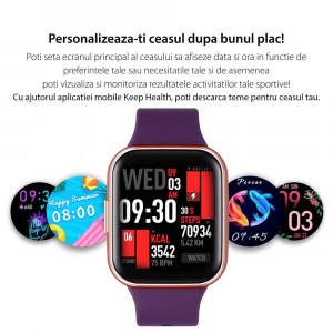 Smartwatch Efour Tech Q23, mov