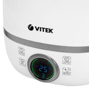 Umidificator de aer VITEK VT-2332, 4 litri, pentru 25 mp, indicatie temperatura, LED