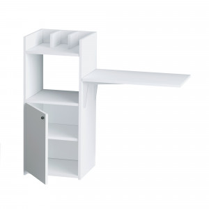 Birou Anca, practic si modern, dimensiuni 114 x 100 x 40 cm, alb
