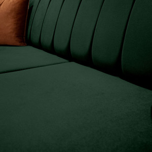 Canapea de trei locuri Zeynep si tapiterie verde