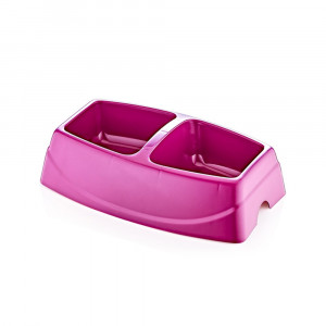 Castron dublu pentru caini, diverse culori