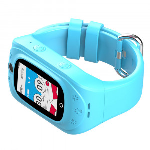 Ceas inteligent smartwatch copii cu GPS si cartela, rezistent la apa, Efour Tech FG-41, bleu