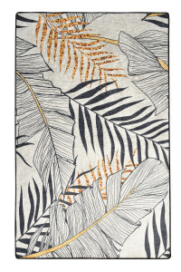 Covor cu print digital 3D Foglia, 120x180cm, poliester 100%, spate antiderapant