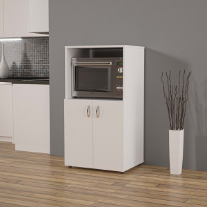 Dulap bucatarie multifunctional alb lucios, 110x40x60cm