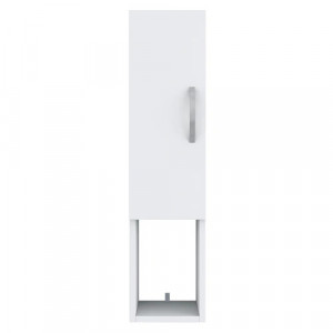 Raft pentru perete cu 3 spatii de depozitare,alb ,22.1x18.5x90cm,Bolleli