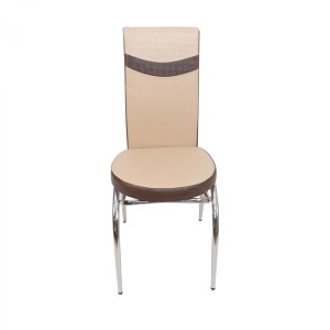 Set 6 scaune Exclusive, capucino si picioare cromate