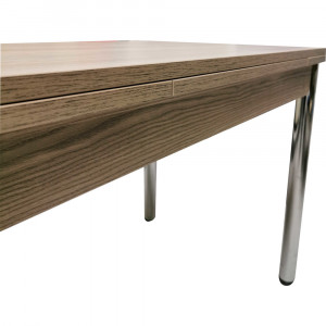 Set masa extensibila model Cordoba, MDF cu 4 scaune, living si bucatarie, picioare cromate