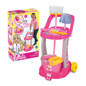 Set troller de curatenie pentru fetite, Barbie