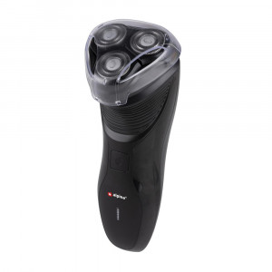 Aparat de ras barbierit Alpina cu 3 capete, 45 min autonomie, maner ergonomic, negru
