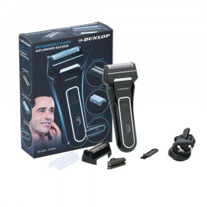 Aparat de ras Dunlop cu 2 lame, uscat, lavabil, autonomie 30 minute