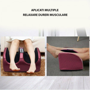 Aparat pentru masaj picioare, multifunctional, rosu, Shiatsu