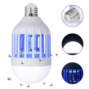 Bec LED anti insecte, indepartare insecte, 2 moduri de folosire, 9W, E26 E27, 1200 lm