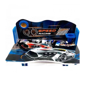 Birou cu scaun copii, reglabil, cadru metalic, Speedy, albastru