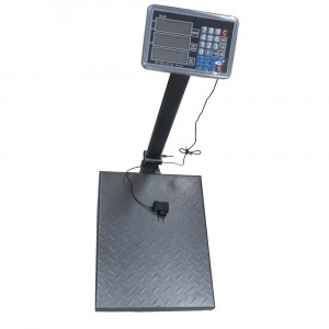 Cantar electronic comercial cu platforma, 300kg, platan otel inoxidabil
