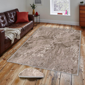 Covor cu print digital 3D Chaire, 100x150cm, poliester 100%, spate antiderapant