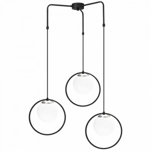 Lustra Squid Lighting, Ates, aluminiu, Incandescen - LED, max. 100 W, negru, 74x15x102 cm