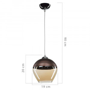 Lustra Squid Lighting Kahve, 20x90x20 cm, 20W, maro