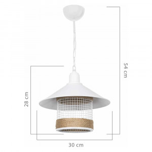 Lustra Luxe Lighting Nora, 60W, alba