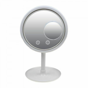 Oglinda de machiaj cu LED si ventilator, tava machiaj cadou, Cenocco