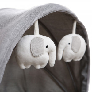Patut 4 in 1 pentru bebelusi, leganare electrica, melodii, plasa anti insecte