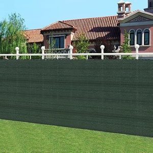 Plasa de umbrire pentru gard, 2 m x 100 m, 80% densitate grad de umbrire cu 100 de bride