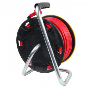 Prelungitor cablu electric pe tambur, 40 metri, 4 prize, cablu PVC 3x2.5mm²