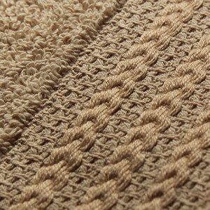 Set 4 prosoape de baie, 100% bumbac, 500 gr/m², 50x90cm, maro